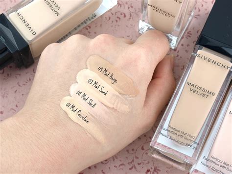 givenchy matissime velvet shades|Givenchy Matissime Velvet Radiant Mat Fluid Foundation: .